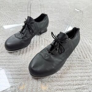 Bloch Tap Shoes Womens 6M Black Leather #2 Shockwave Taps Dance Performance